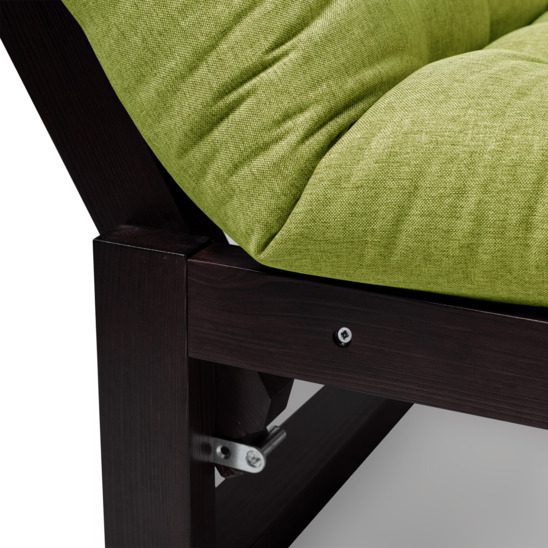 Кресло Рэмо венге, зеленое - фото 7