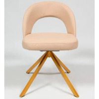 Фотография товара Стул Пиннате, пирамида, бежевый, золотой, кожа от компании ChiedoCover.