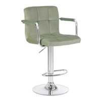 Настоящее фото товара Барный стул Фолкрик, мятный велюр, произведённого компанией ChiedoCover