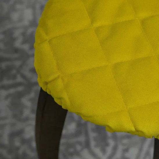 Чехол на табурет уплотненный, желтый - фото 3