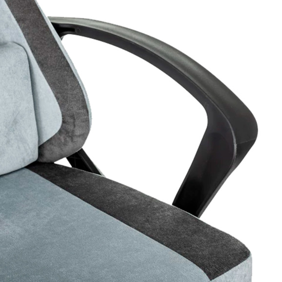 Кресло компьютерное Pulse, серый, светло-голубой - фото 7