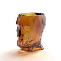 Настоящее фото товара Кашпо Шилонг прозрачное янтарное, произведённого компанией ChiedoCover