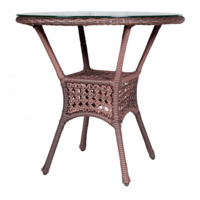 Настоящее фото товара Кунур стол кофейный круглый, коричневый, произведённого компанией ChiedoCover