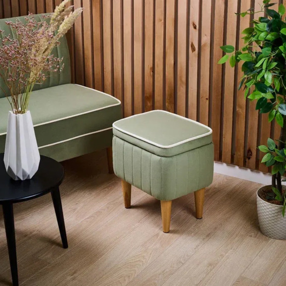 Пуф Ноотропик с ящиком, оливковый - фото 3