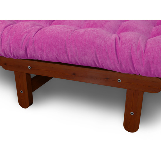 Кресло Сламбер, Velvet розовый/ вишня - фото 6