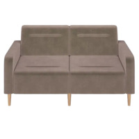 Фотография товара Диван Папилла, велюр, 162 см, светло-коричневый от компании ChiedoCover.