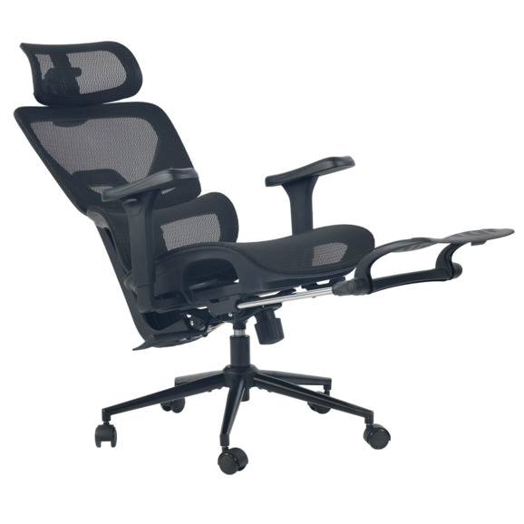 Кресло офисное TopChairs Vertus, черная сетка - фото 6