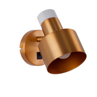 Настоящее фото товара Светильник настенный Ноа Голди, белый, произведённого компанией ChiedoCover