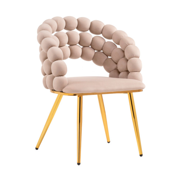 Стул Ball beige, gold - фото 1