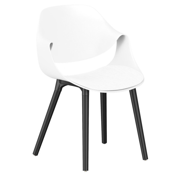 Стул Layout, белый, черный Стул Layout, белый, черный - фото 1