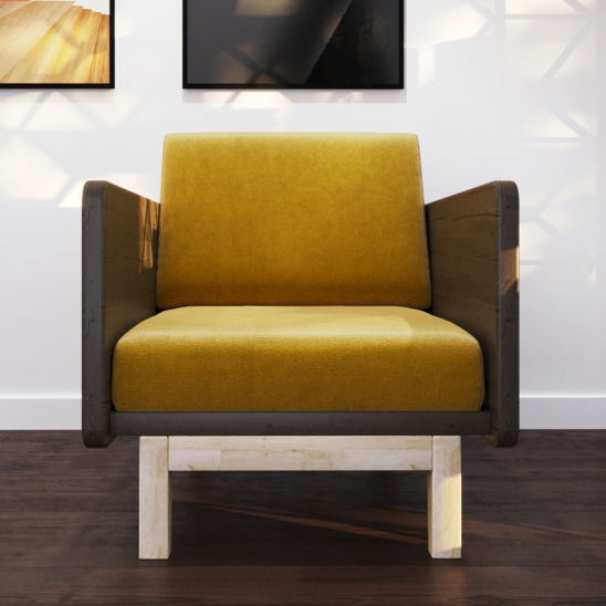 Кресло Ливан, желтое - фото 5