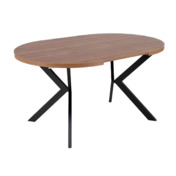 Фотография товара Стол обеденный Isthmus, раскладной, орех, черный от компании ChiedoCover.