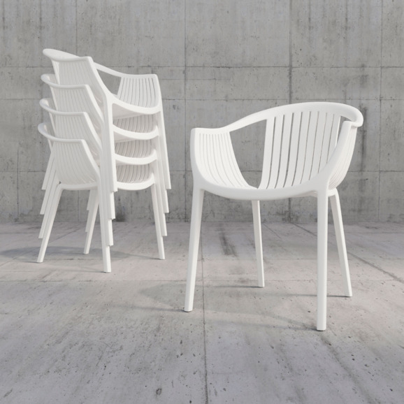 Стул пластиковый Эскалейт, белый Стул пластиковый Эскалейт, белый - фото 5