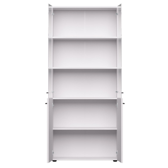 Шкаф комбинированный со стеклом, 800х383х1835 - фото 2