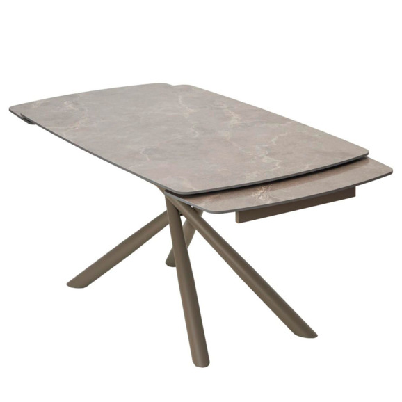 Стол RIVOLI 140 MATT LATTE STONE SOLID CERAMIC / TAUPE - фото 4