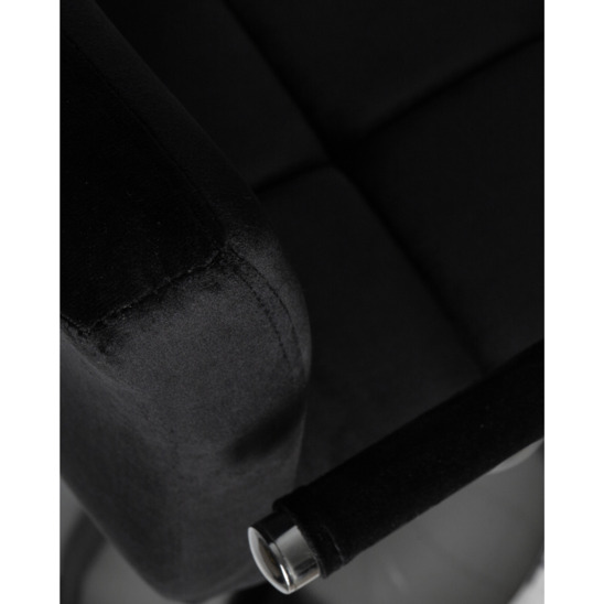 Барный стул Фолкрик, черный велюр - фото 5