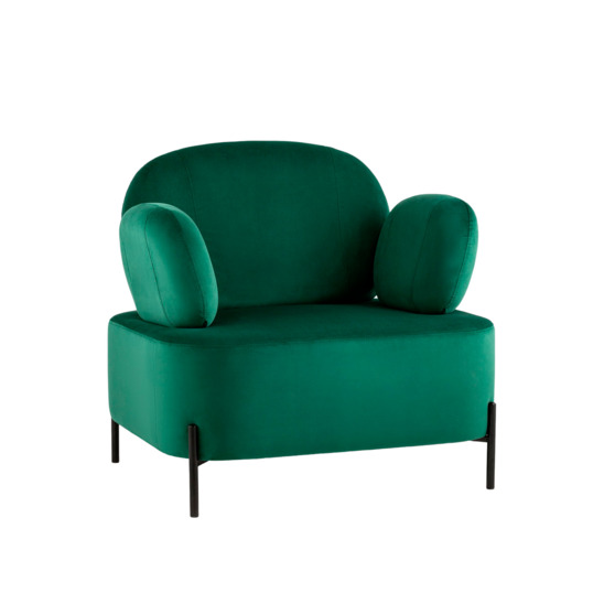 Кресло Кэнди велюр зелёный - фото 1