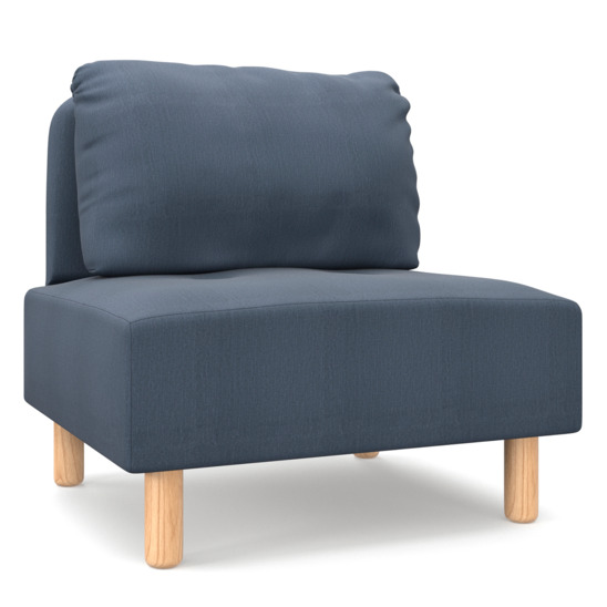 Кресло Десвилль, серо-синее - фото 1