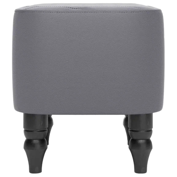 Пуф Лотик, экокожа, серый - фото 3