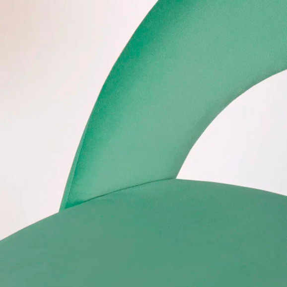 Стул Пиннате, барный, мятный, черный, велюр - фото 8