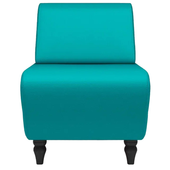 Кресло Лотик экокожа, бирюзовый - фото 2