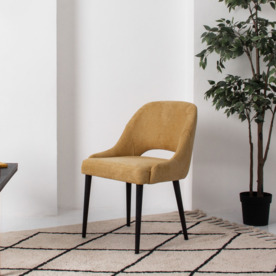 Фотография в интерьере товара Стул Мила, шенилл Piano 8, ножки бук морилка черная от компании ChiedoCover.