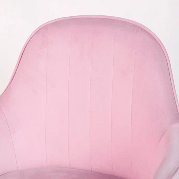 Кресло Сета, барные ножки, сиреневый, черный, велюр - фото 8