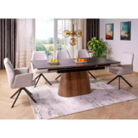 Фотография товара Стол обеденный Cyclone, черный, орех от компании ChiedoCover.