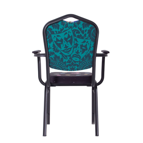 Стул Хит 25 с подлокотниками, каркас черный муар, с принтом Bubble Gum - фото 8