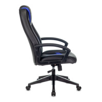 Кресло игровое Zombie 8 синий/ черный, искусственная кожа, крестовина пластик
