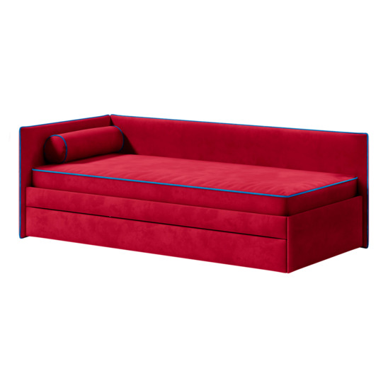 Детская кровать-диван с мягкой спинкой Тиана