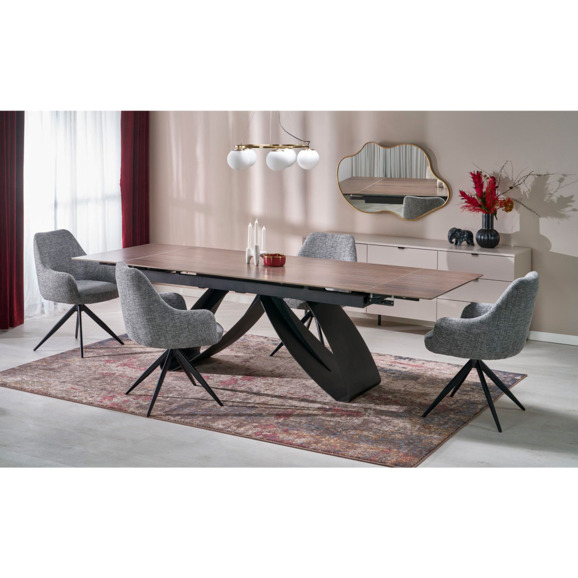 Стол обеденный Cease, орех, черный - фото 4