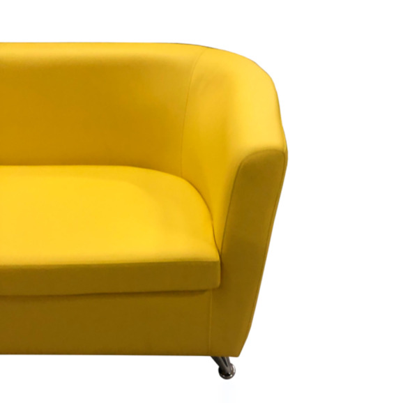 Диван Вейв двухместный, желтый - фото 7