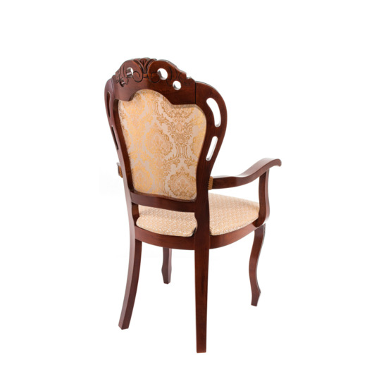 Кресло Bronte, вишня, с подлокотниками, патина - фото 6