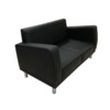 Диван Таура Люкс двухместный, черный Диван Таура Люкс двухместный, черный