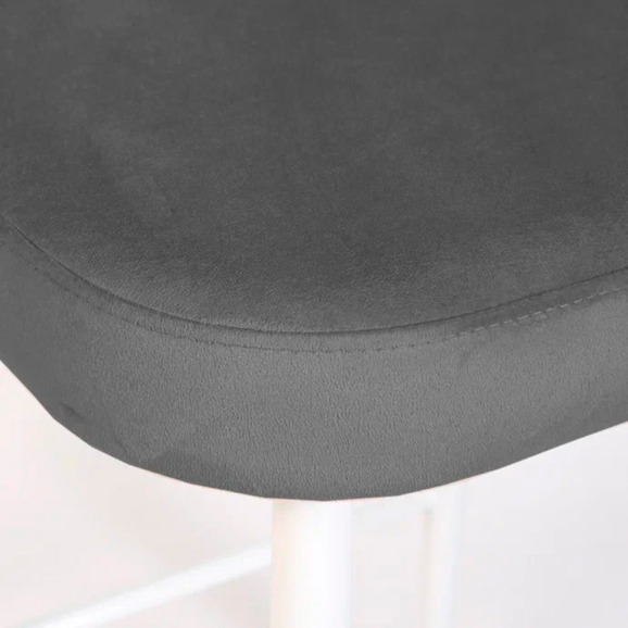 Стул Пиннате, барный, серый, белый, велюр - фото 10