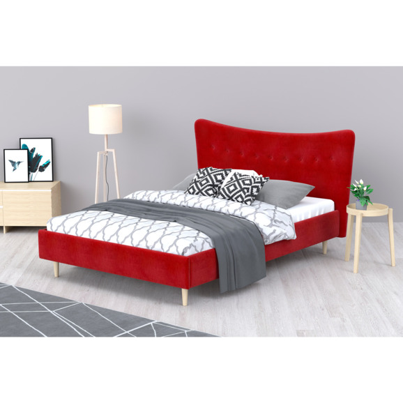 Кровать Финна, Chenille Red - фото 6