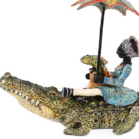 Декоративная статуэтка Наездник на крокодиле