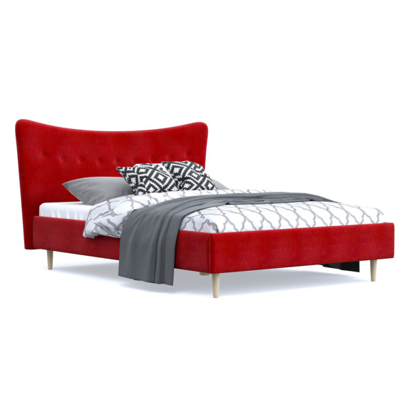 Кровать Финна, Chenille Red - фото 5