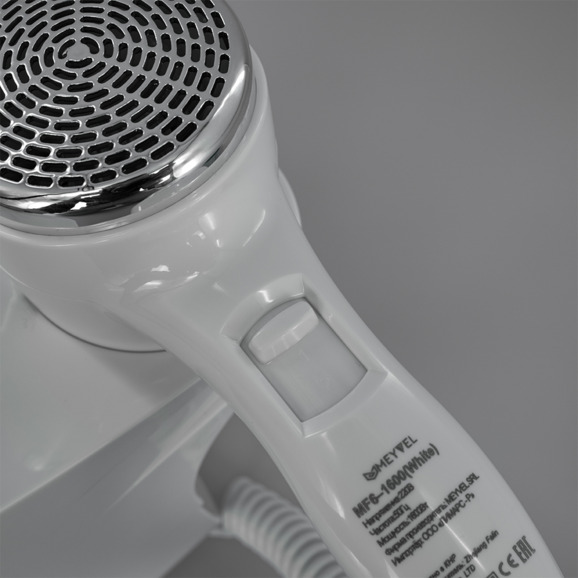 Фен для волос настенный Meyvel MF6-1600 (White) - фото 7