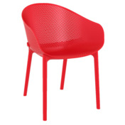 Кресло пластиковое Sky, красный