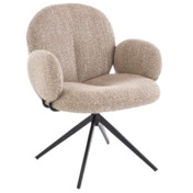 Фотография товара Стул кухонный Domain, поворотный, темно-бежевый, черный от компании ChiedoCover.