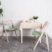 Фотография в интерьере товара Стул Clack, велюр Teddy 338, бук под лак от компании ChiedoCover.