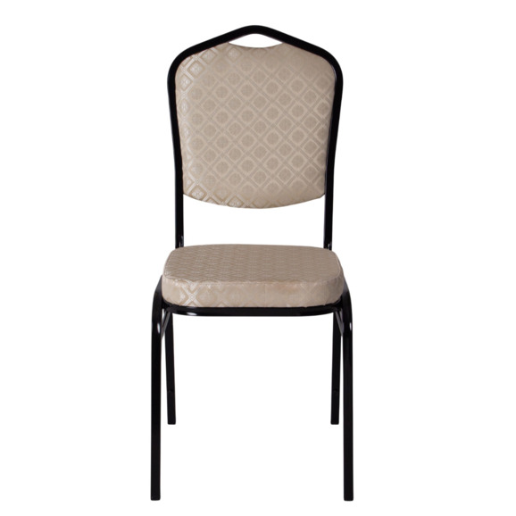 Стул Хит 20, жаккард Санта белый, каркас черный - фото 5