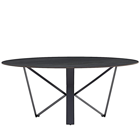 Стол обеденный AustriIia Sand Black, 180*90*75, керамика, металл, черный - фото 2