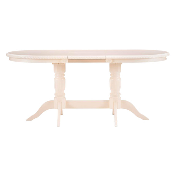 Деревянный стол Эритрин овальный бежевый - фото 4