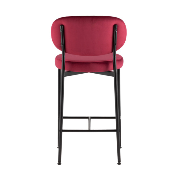 Стул полубарный Бриф ВД, велюр, винный - фото 3