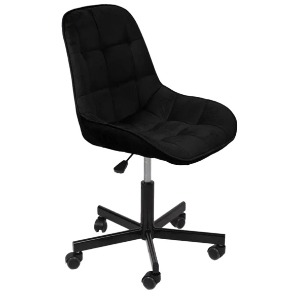 Стул Мускус, пятилучие, велюр, черный - фото 1