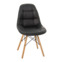 Настоящее фото товара Стул мягкий Eames, экокожа, бук, черный, произведённого компанией ChiedoCover