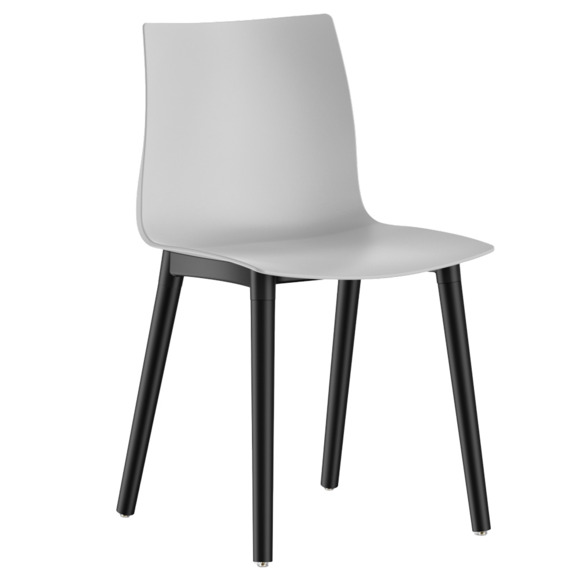 Стул Rune, светло-серый, черный Стул Rune, светло-серый, черный - фото 1